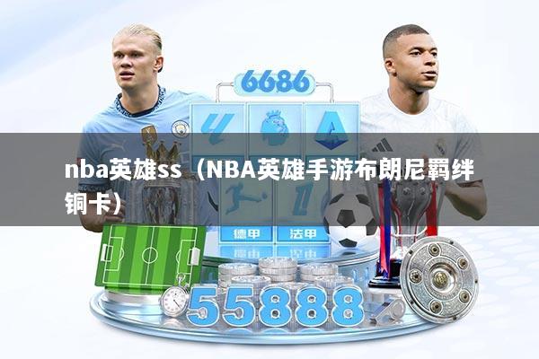 nba英雄ss（NBA英雄手游布朗尼羁绊铜卡）